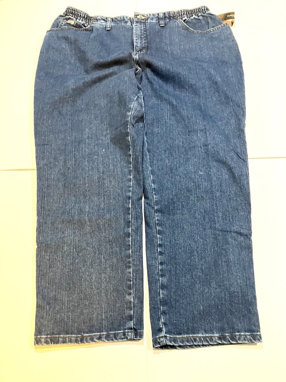 Lee Womens 22 Mid Rise Relaxed Fit Tapered Leg Jeans Pepper Stone Denim